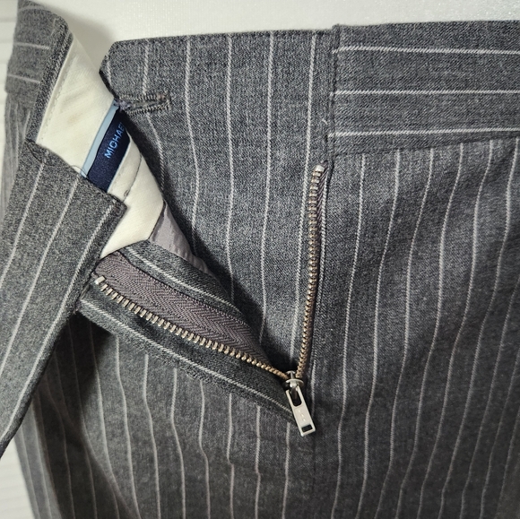 Micheal kors grey white striped business skirt sz 4 - Picture 6 of 9